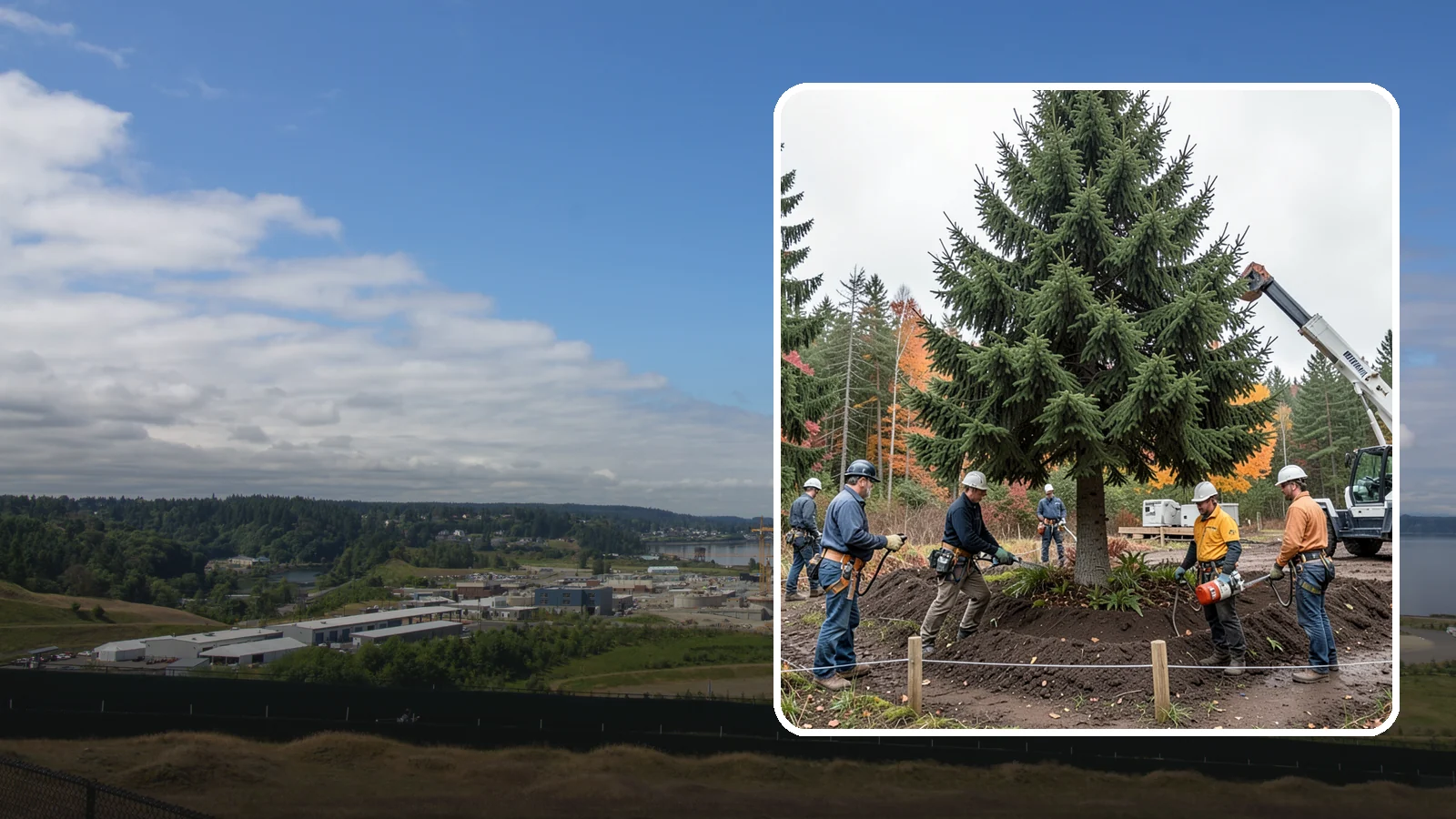 Tree preservation during construction in University Place, Pierce County, WA - Measures to protect trees throughout construction.