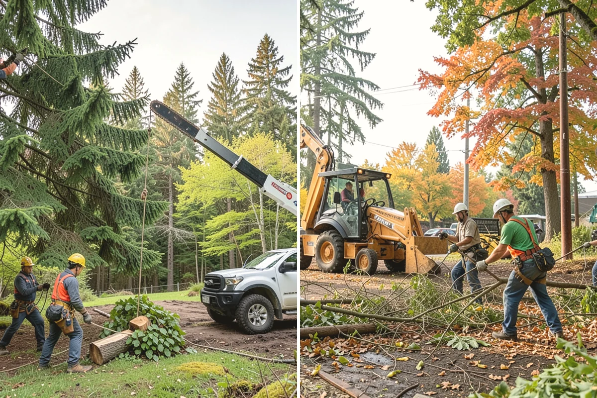 Tree preservation during construction in University Place, Pierce County, WA - Identify trees to retain and their protection zones