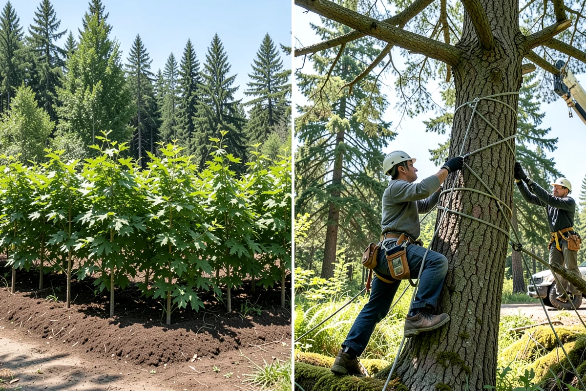 Tree preservation planning in Arlington, Snohomish County, WA - Inspect the tree and its site