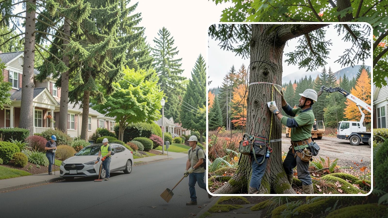 Tree preservation planning in Beaux Arts Village, King County, WA - A plan to protect trees before and during land-use changes.