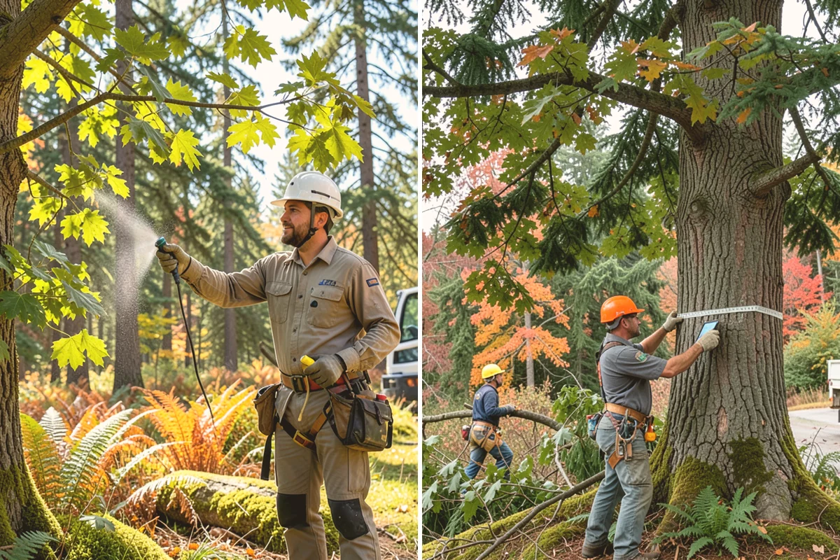 Tree preservation planning in Brier, Snohomish County, WA - Inspect the tree and its site