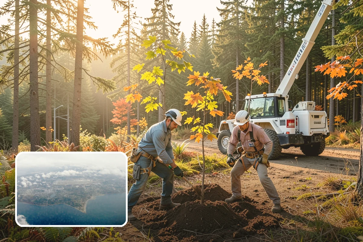 Tree preservation planning in Burien, King County, WA - Supports long-term tree health and stability
