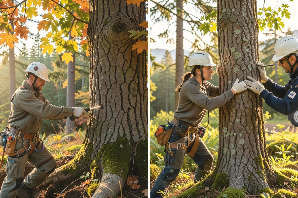 Tree preservation planning in Burien, King County, WA - Inspect the tree and its site