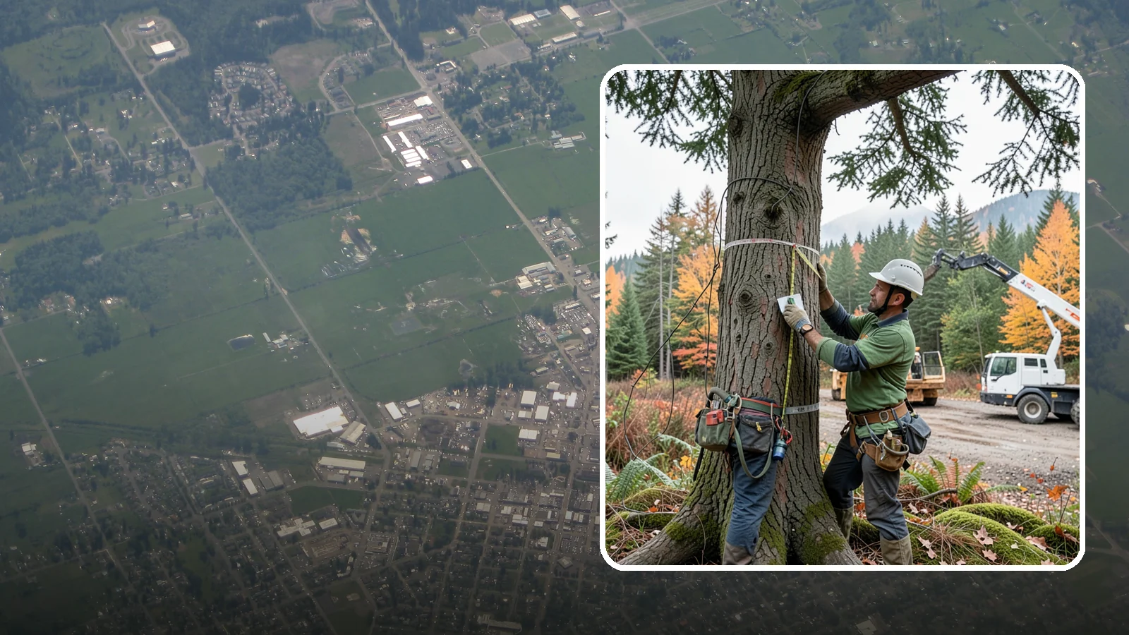 Tree preservation planning in Enumclaw, King County, WA - A plan to protect trees before and during land-use changes.
