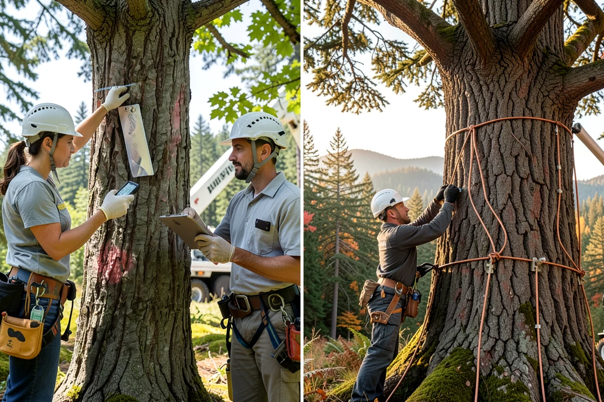Tree preservation planning in Enumclaw, King County, WA - Inspect the tree and its site