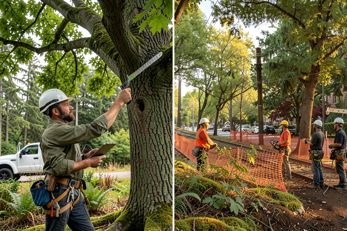 Tree preservation planning in Federal Way, King County, WA - Inspect the tree and its site