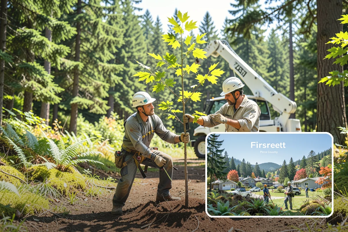 Tree preservation planning in Fircrest, Pierce County, WA - Supports long-term tree health and stability