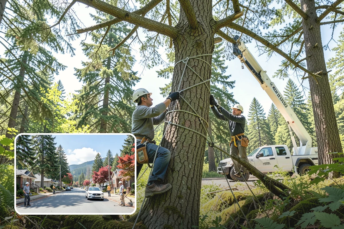 Tree preservation planning in Hunts Point, King County, WA - Supports long-term tree health and stability