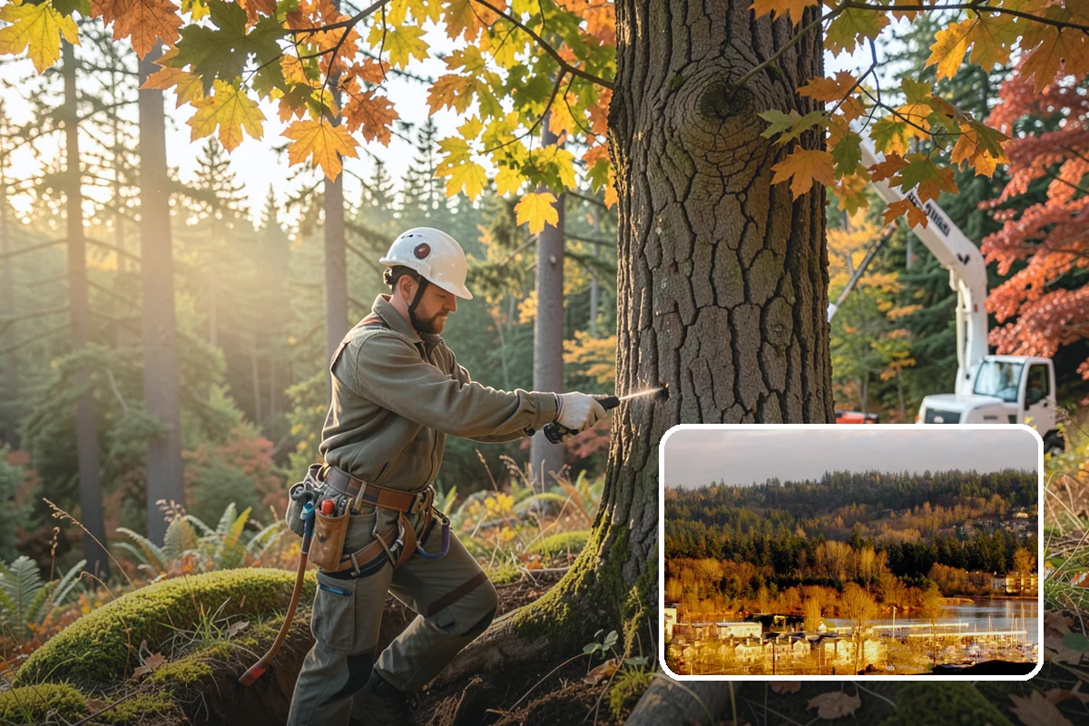Tree preservation planning in Kenmore, King County, WA - Supports long-term tree health and stability
