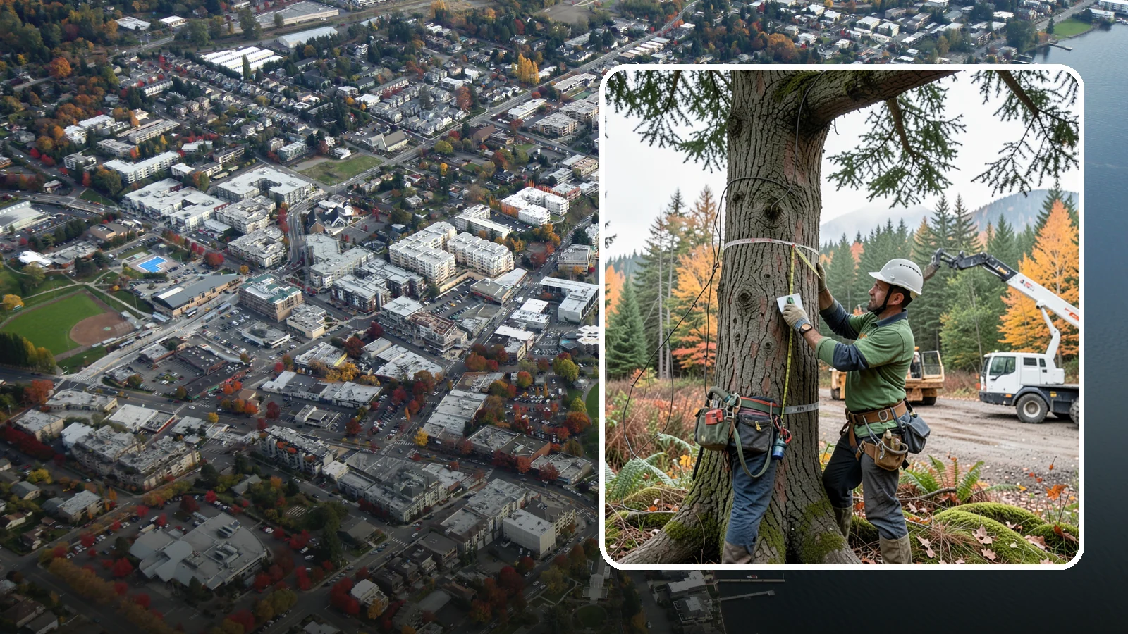 Tree preservation planning in Kirkland, King County, WA - A plan to protect trees before and during land-use changes.
