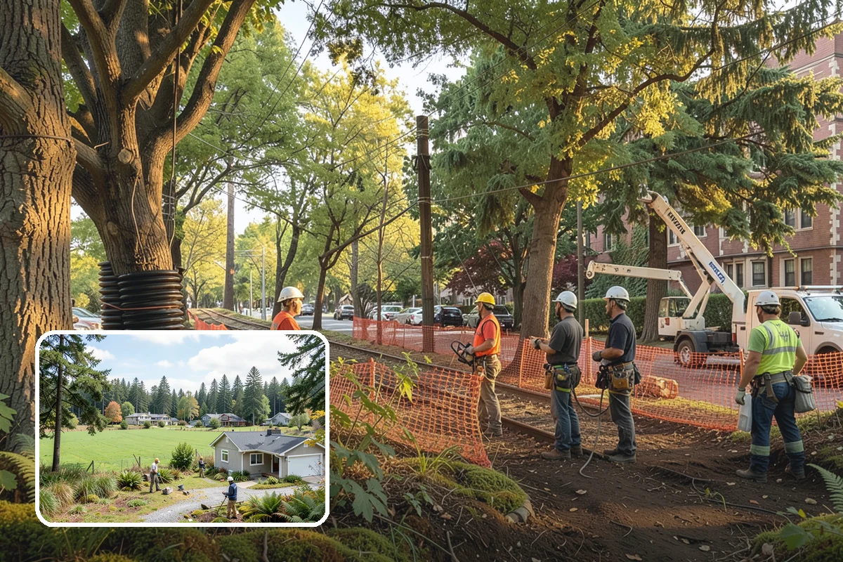 Tree preservation planning in Lyman, Skagit County, WA - Supports long-term tree health and stability
