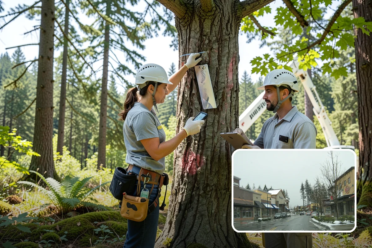 Tree preservation planning in Mill Creek, Snohomish County, WA - Supports long-term tree health and stability