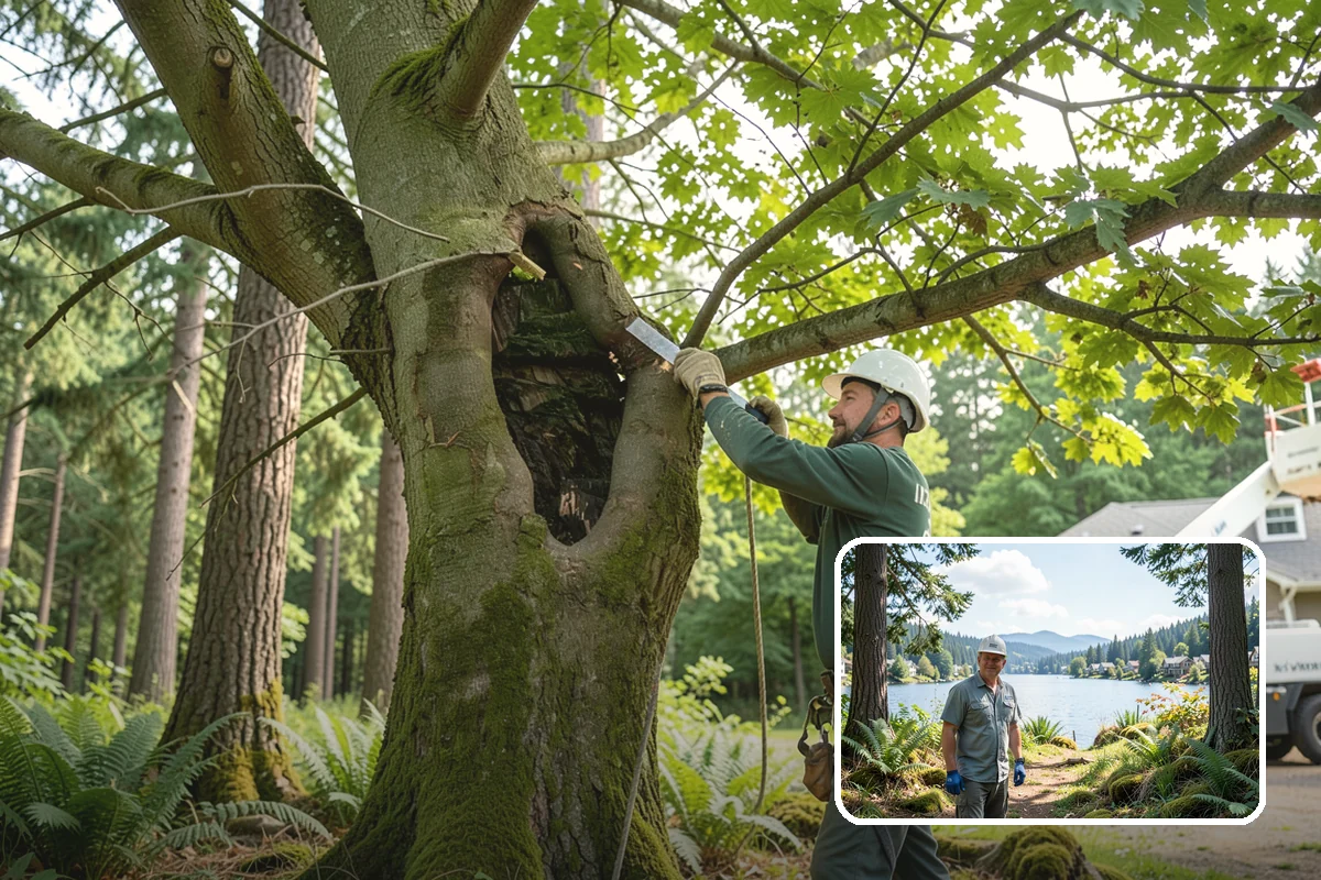 Tree preservation planning in Milton, King County, WA - Supports long-term tree health and stability