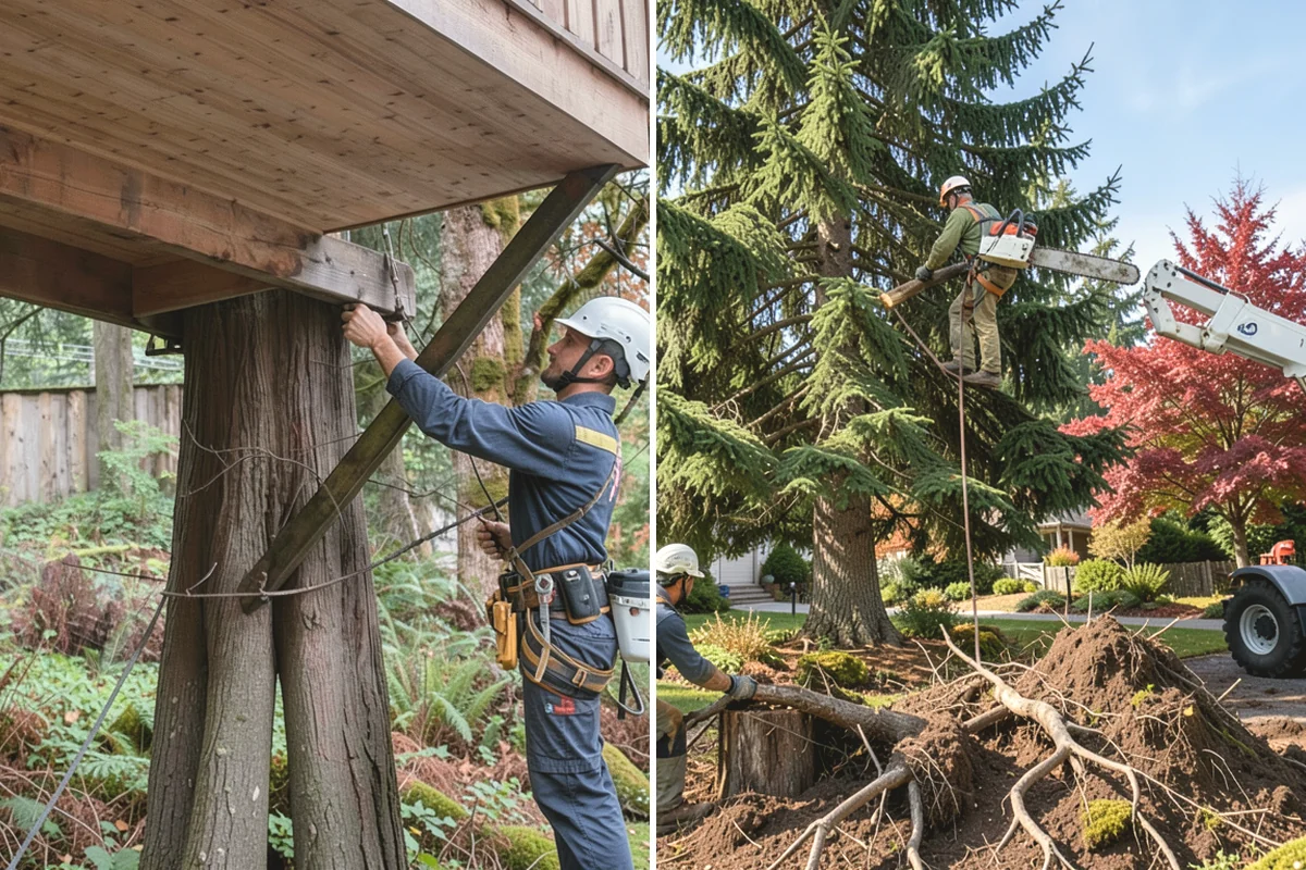 Tree preservation planning in Monroe, Snohomish County, WA - Inspect the tree and its site