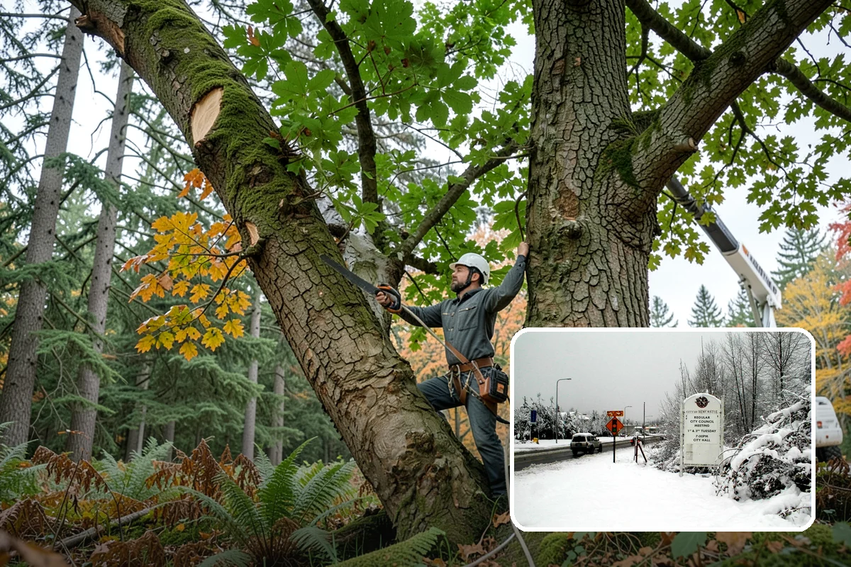 Tree preservation planning in Newcastle, King County, WA - Supports long-term tree health and stability