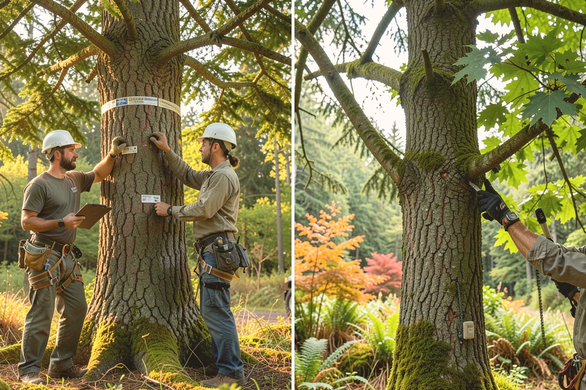 Tree preservation planning in Newcastle, King County, WA - Inspect the tree and its site