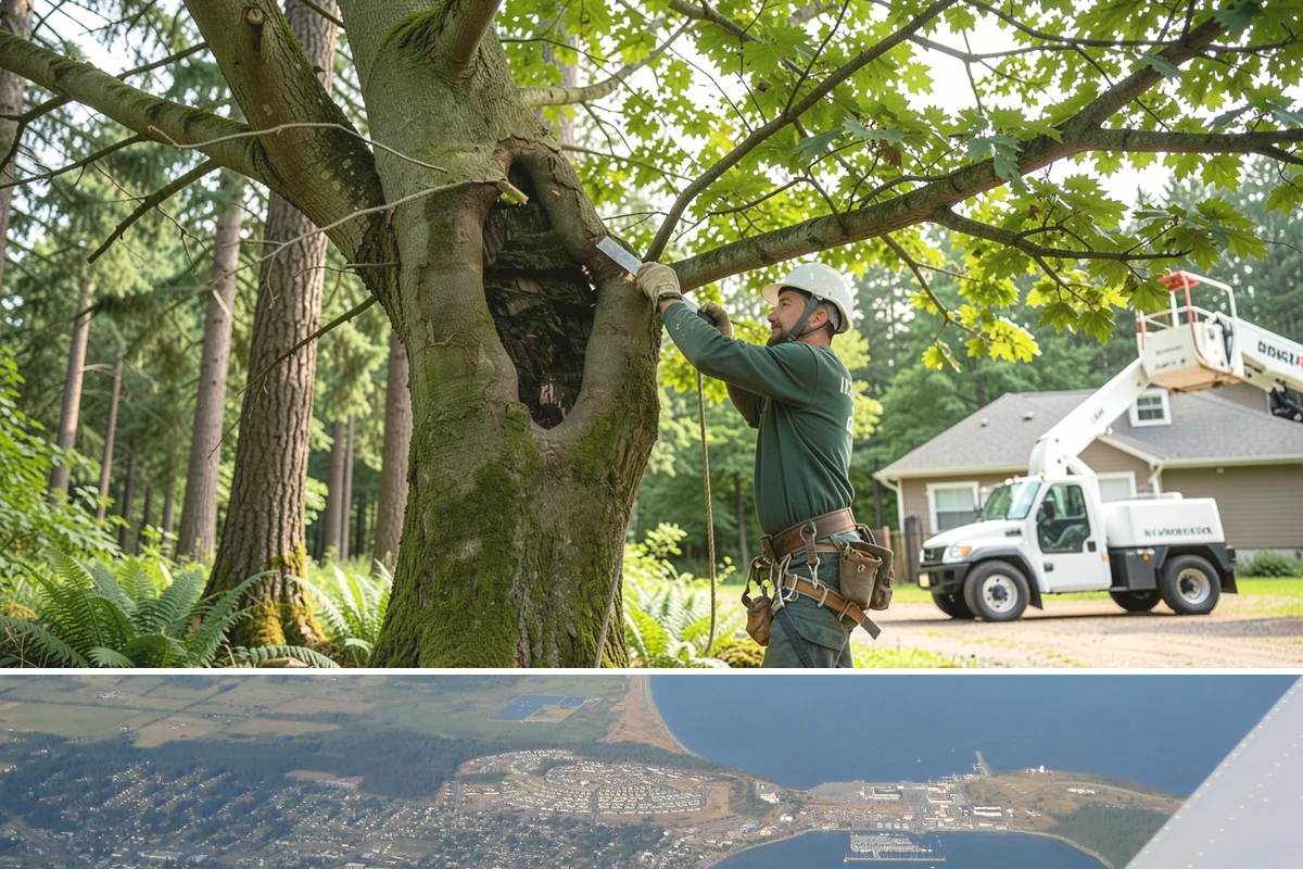 Tree preservation planning in Oak Harbor, Island County, WA - This service can be performed year-round but requires careful timing to avoid working on frozen ground that complicates soil...