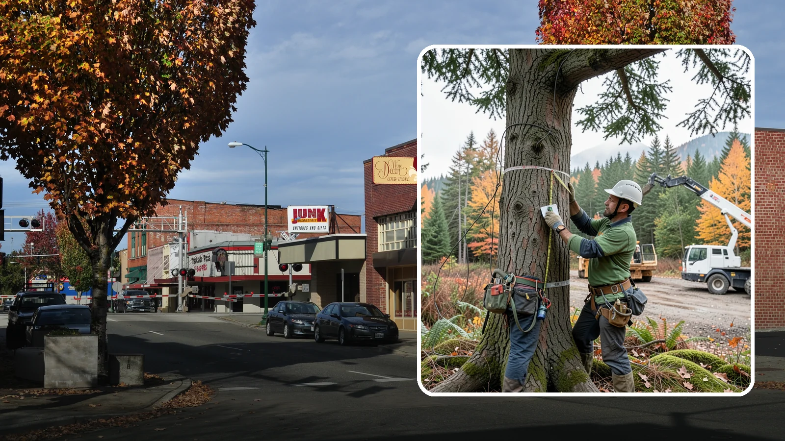 Tree preservation planning in Puyallup, Pierce County, WA - A plan to protect trees before and during land-use changes.