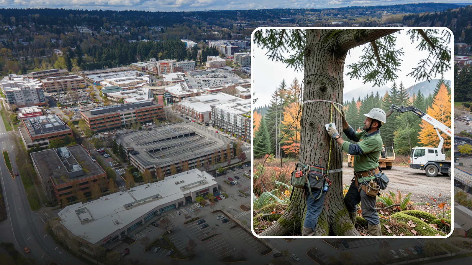 Tree preservation planning in Redmond, King County, WA - A plan to protect trees before and during land-use changes.