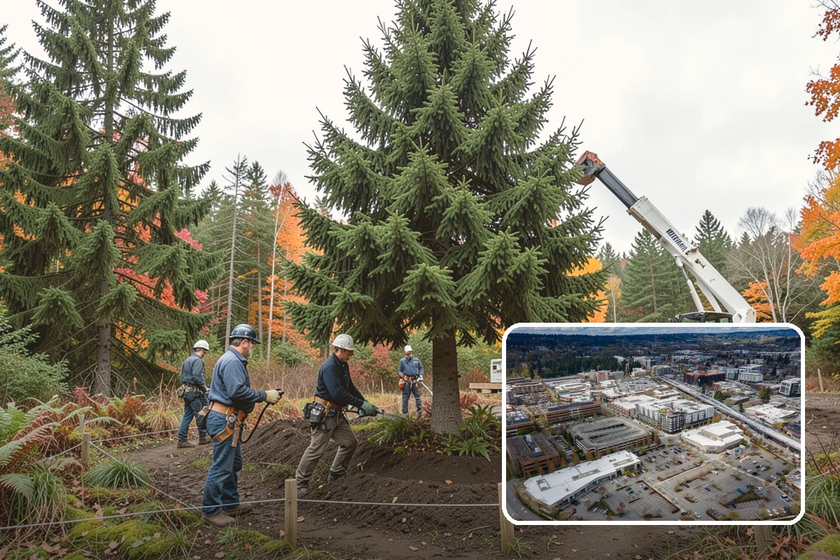 Tree preservation planning in Redmond, King County, WA - Supports long-term tree health and stability