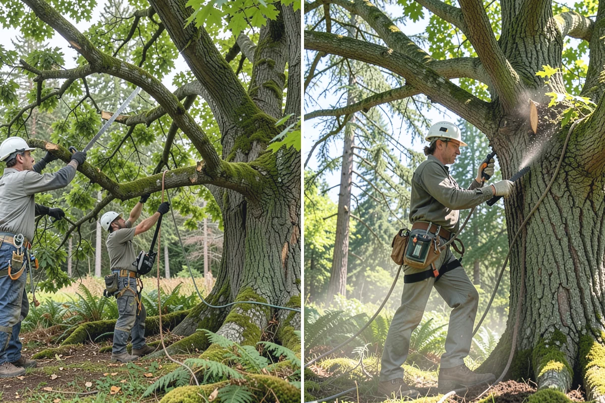 Tree preservation planning in South Prairie, Pierce County, WA - Inspect the tree and its site