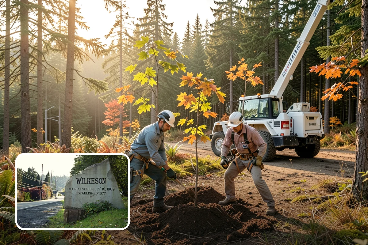 Tree preservation planning in Wilkeson, Pierce County, WA - Supports long-term tree health and stability