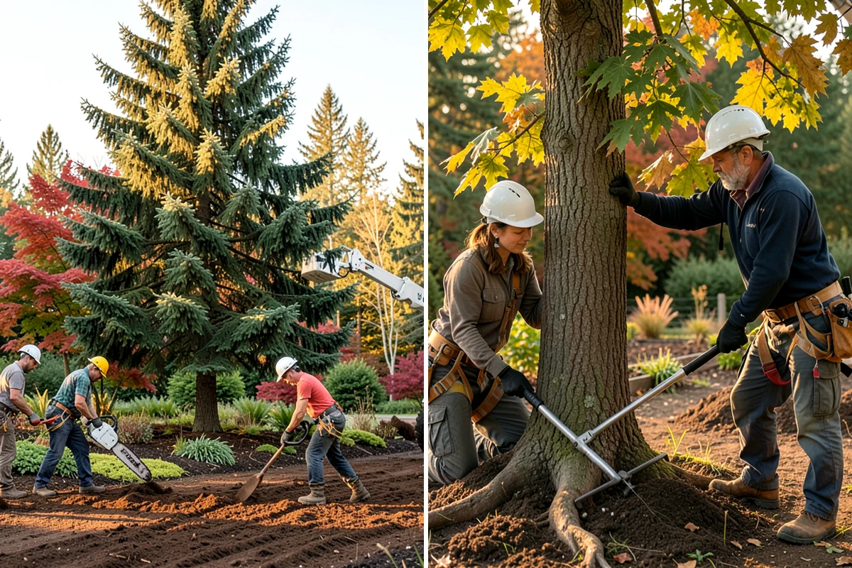 Tree Preservation in Concrete, Skagit County, WA - Inspect the tree and its site