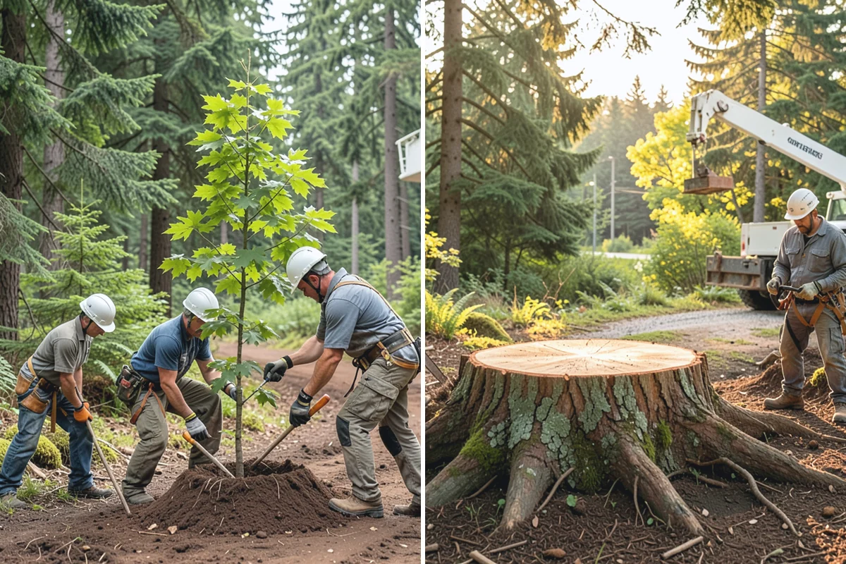 Tree Removal in Beaux Arts Village, King County, WA - Site assessment and planning