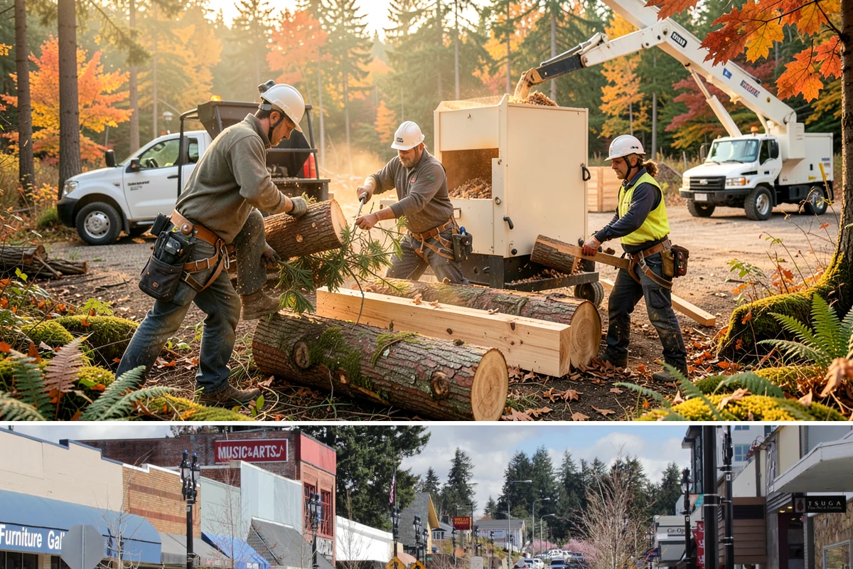 Tree Removal in Bothell, King County, WA - Tree removal can be performed year-round in the Puget Sound climate but is often scheduled during drier months to ensure stable...