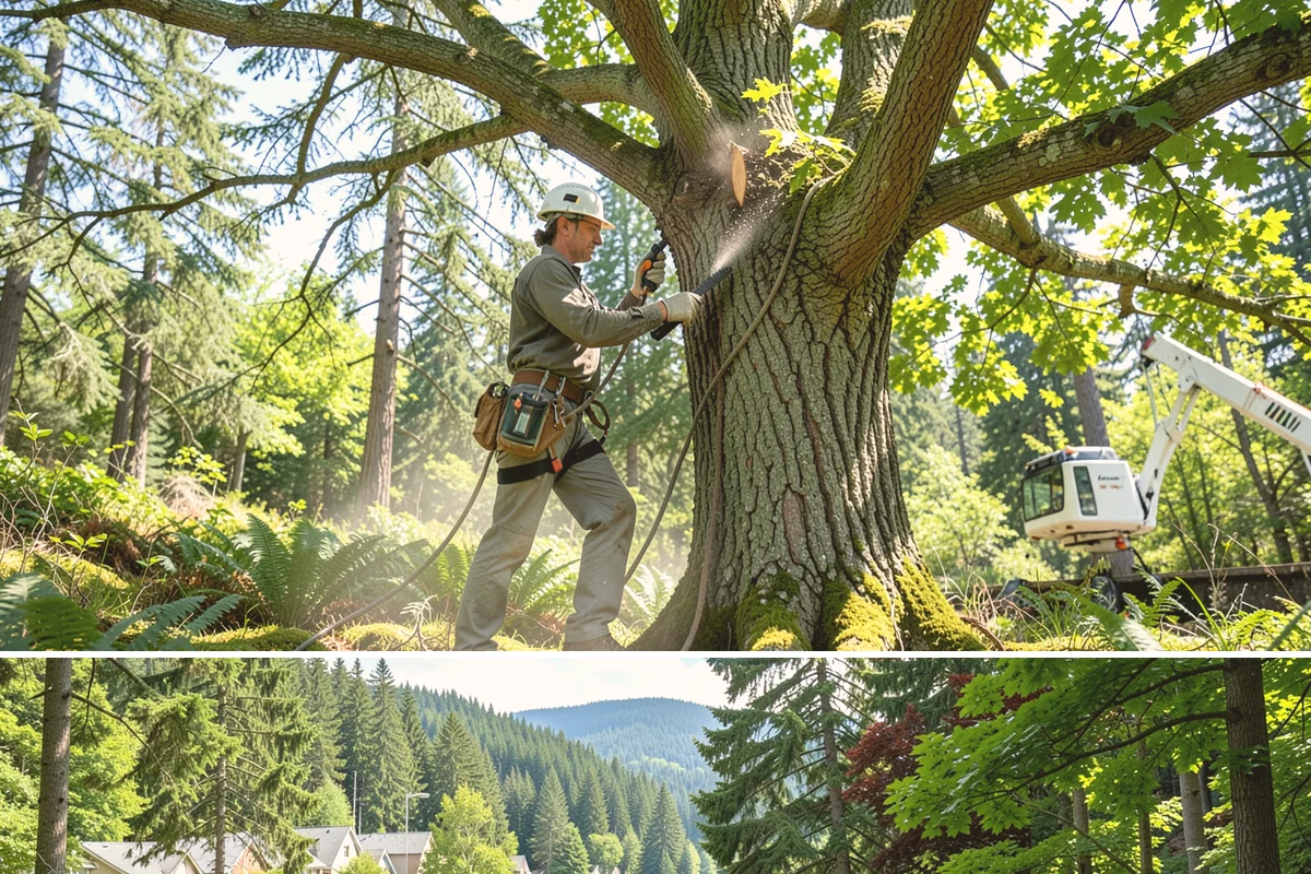 Tree Removal in Lake Forest Park, King County, WA - Tree removal can be performed year-round in the Puget Sound climate but is often scheduled during drier months to ensure stable...
