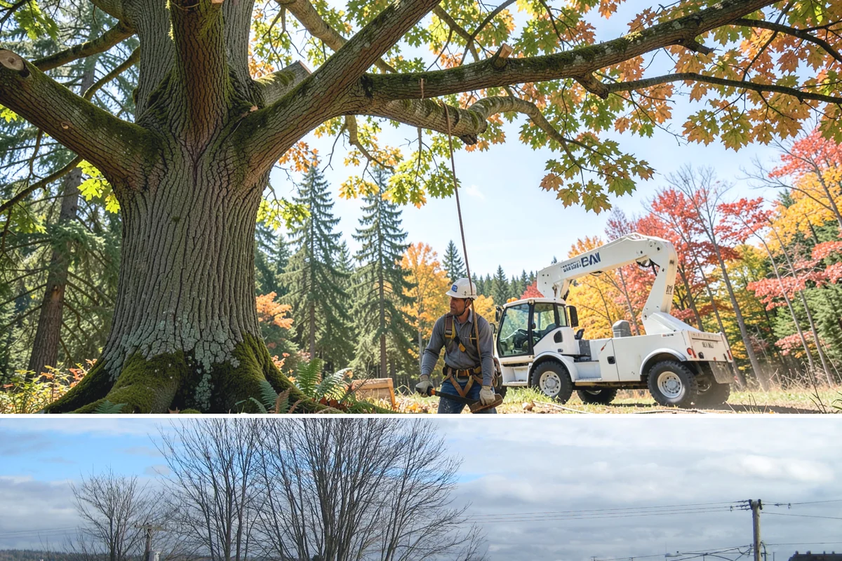 Tree Removal in Langley, Island County, WA - Tree removal can be performed year-round in the Puget Sound climate but is often scheduled during drier months to ensure stable...