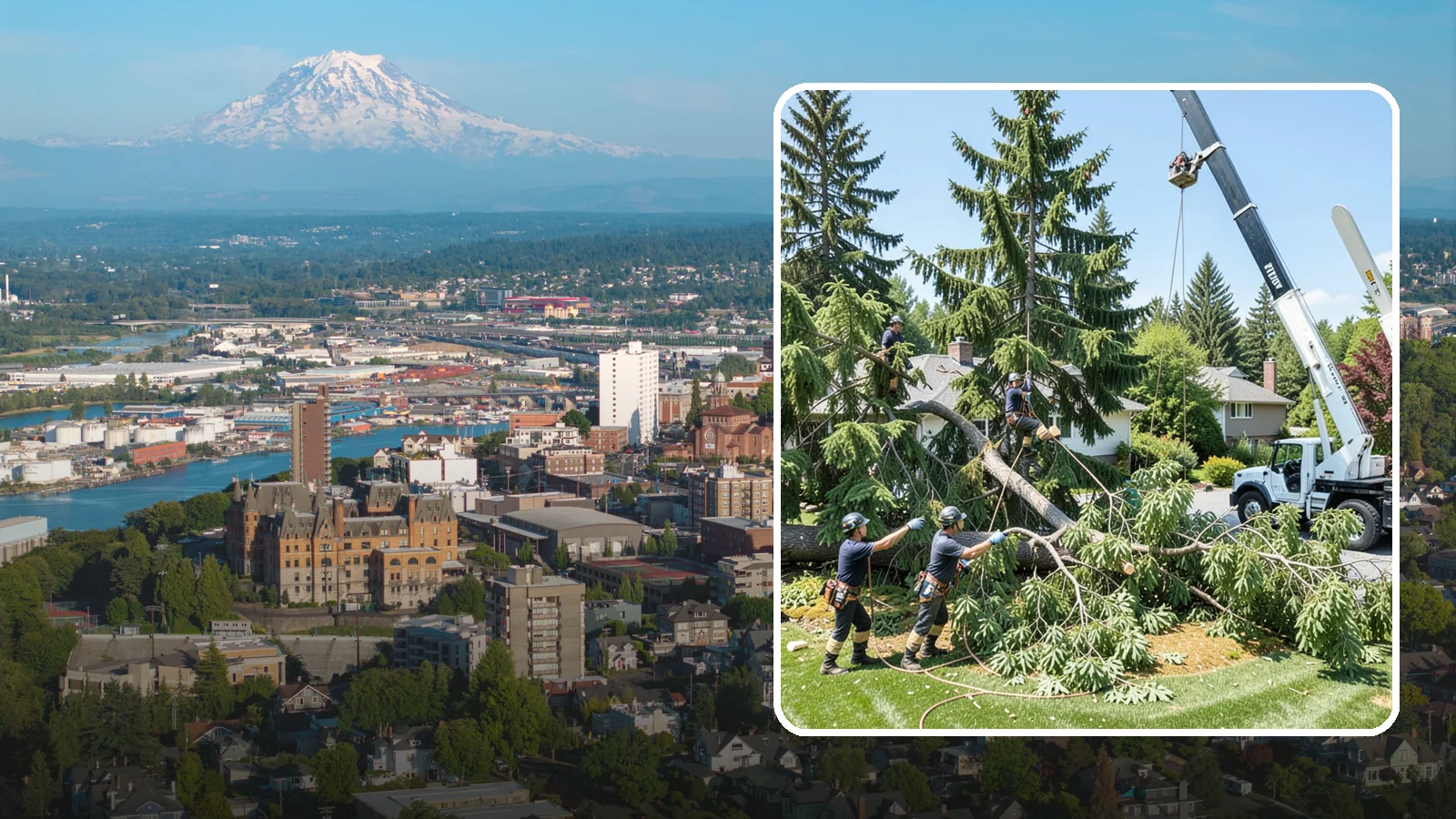 Tree Removal in Tacoma, Pierce County, WA - Safe and complete removal of unwanted, dead, or hazardous trees.