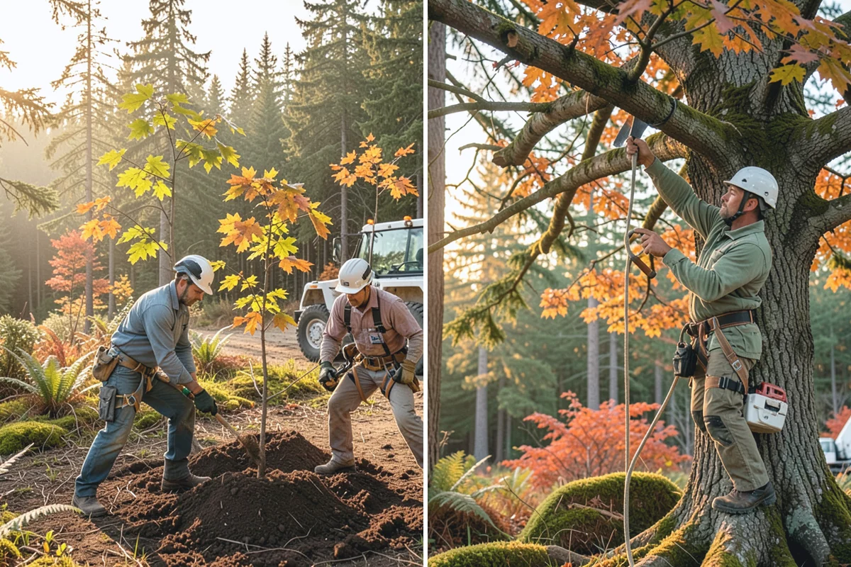 Tree replacement in Buckley, Pierce County, WA - Assess site conditions and select suitable species
