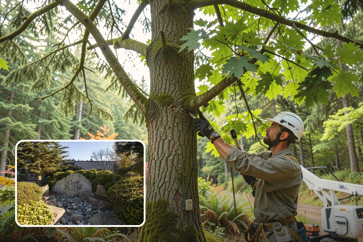 Tree replacement in Clyde Hill, King County, WA - Restores and expands tree cover