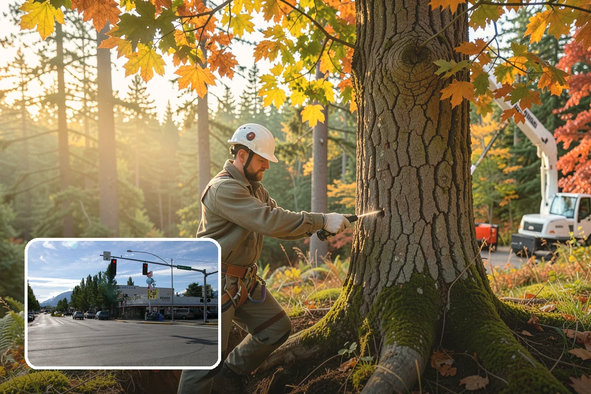 Tree replacement in North Bend, King County, WA - Restores and expands tree cover