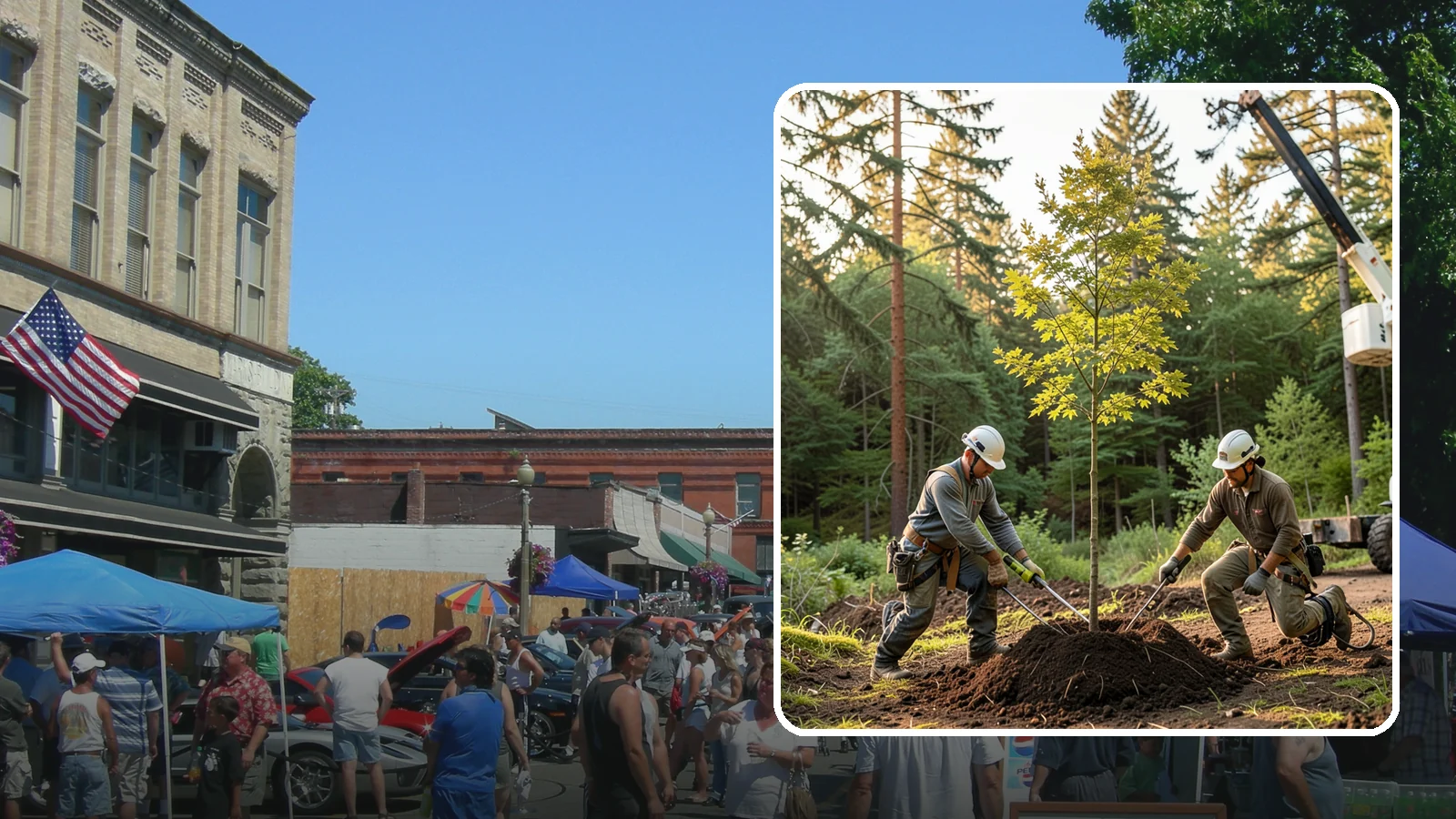 Tree replacement in Snohomish, Snohomish County, WA - The replanting of trees to replace those removed.