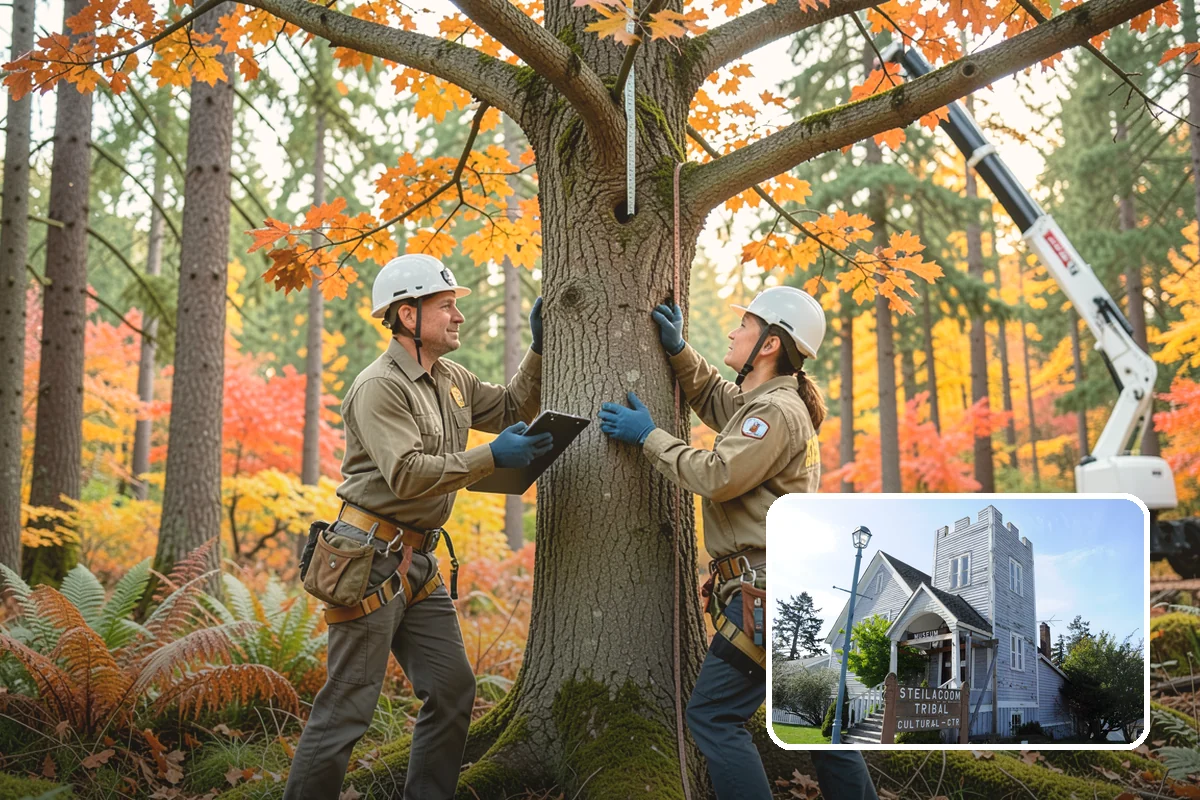 Tree replacement in Steilacoom, Pierce County, WA - Restores and expands tree cover