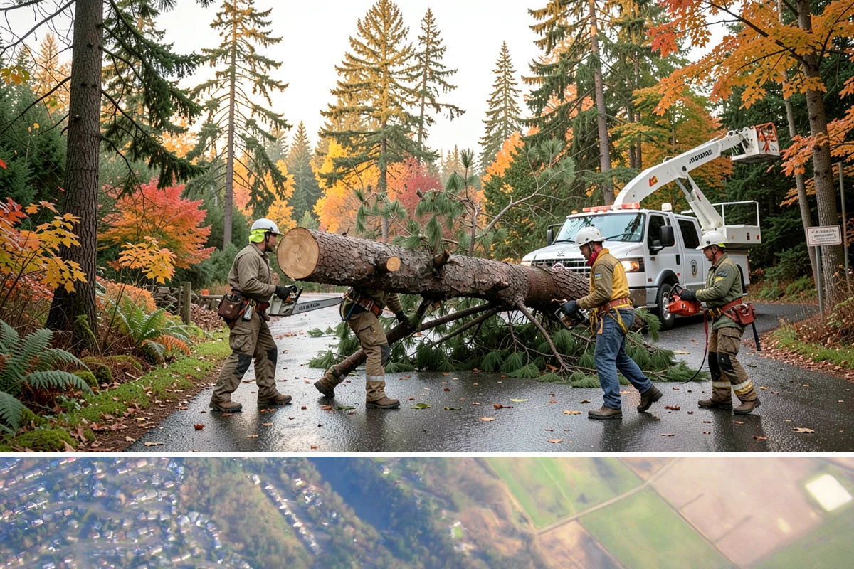 Tree risk assessment in Algona, King County, WA - This assessment can be performed year-round in the Puget Sound climate but may require adjusted scheduling for frozen ground that...