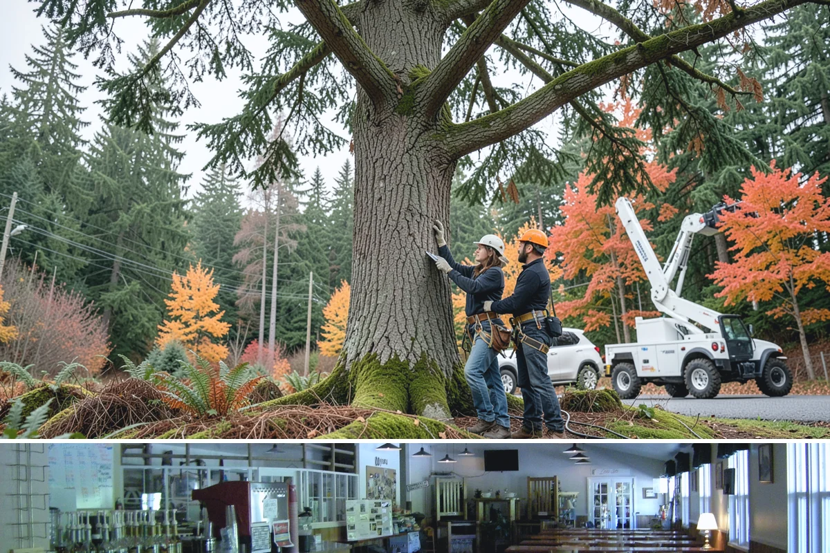 Tree risk assessment in Black Diamond, King County, WA - This assessment can be performed year-round in the Puget Sound climate but may require adjusted scheduling for frozen ground that...