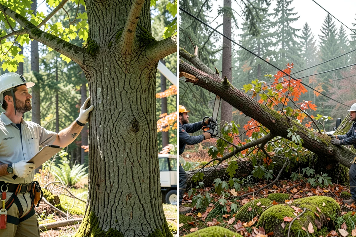 Tree risk assessment in Clyde Hill, King County, WA - Inspect the tree and its site