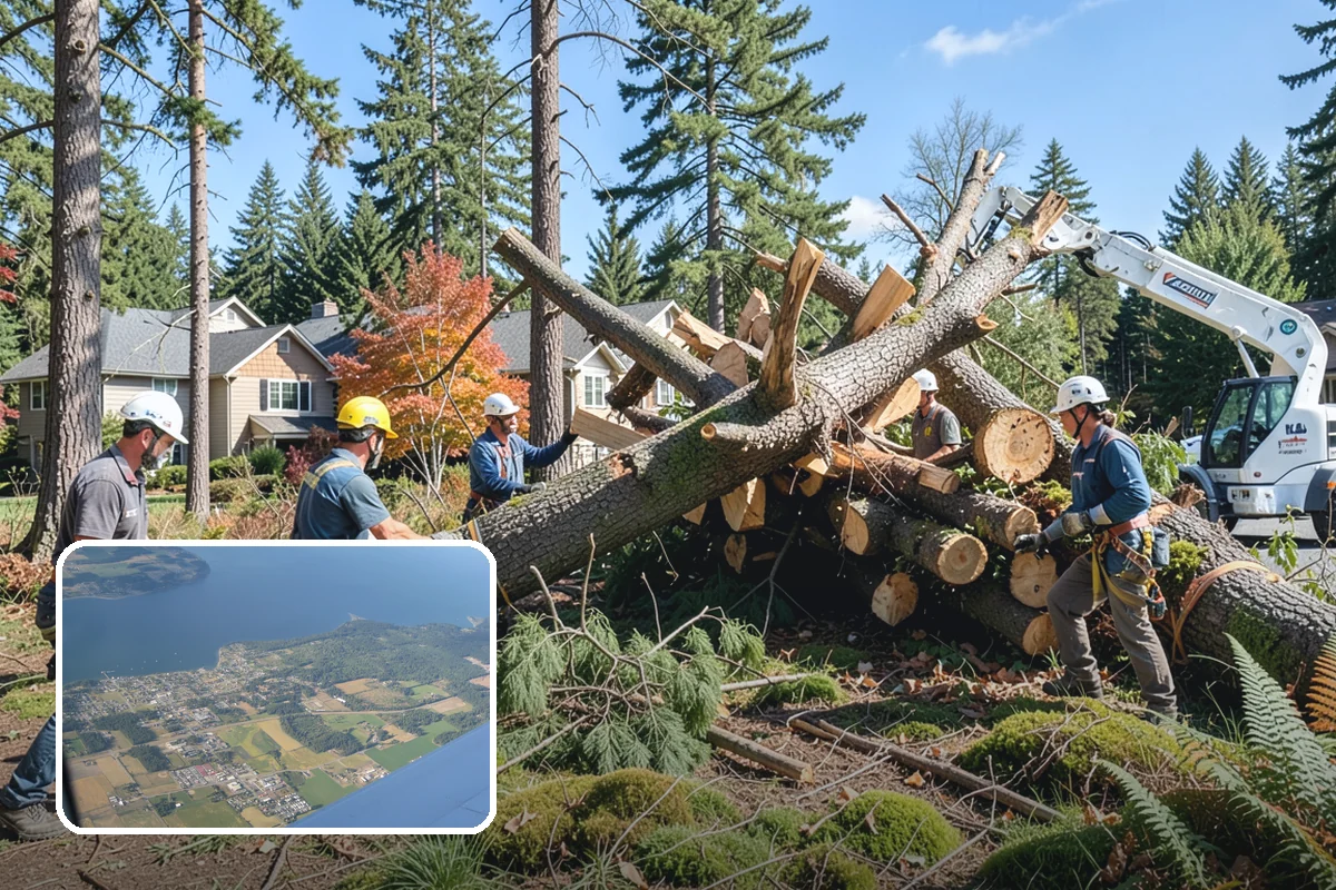 Tree risk assessment in Coupeville, Island County, WA - Supports long-term tree health and stability
