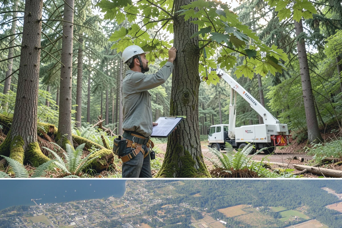 Tree risk assessment in Coupeville, Island County, WA - This assessment can be performed year-round in the Puget Sound climate but may require adjusted scheduling for frozen ground that...