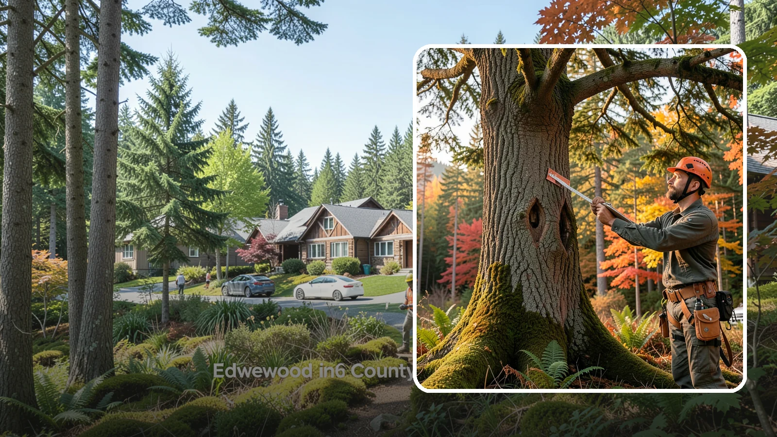 Tree risk assessment in Edgewood, Pierce County, WA - A structured assessment of the likelihood and consequences of tree failure.