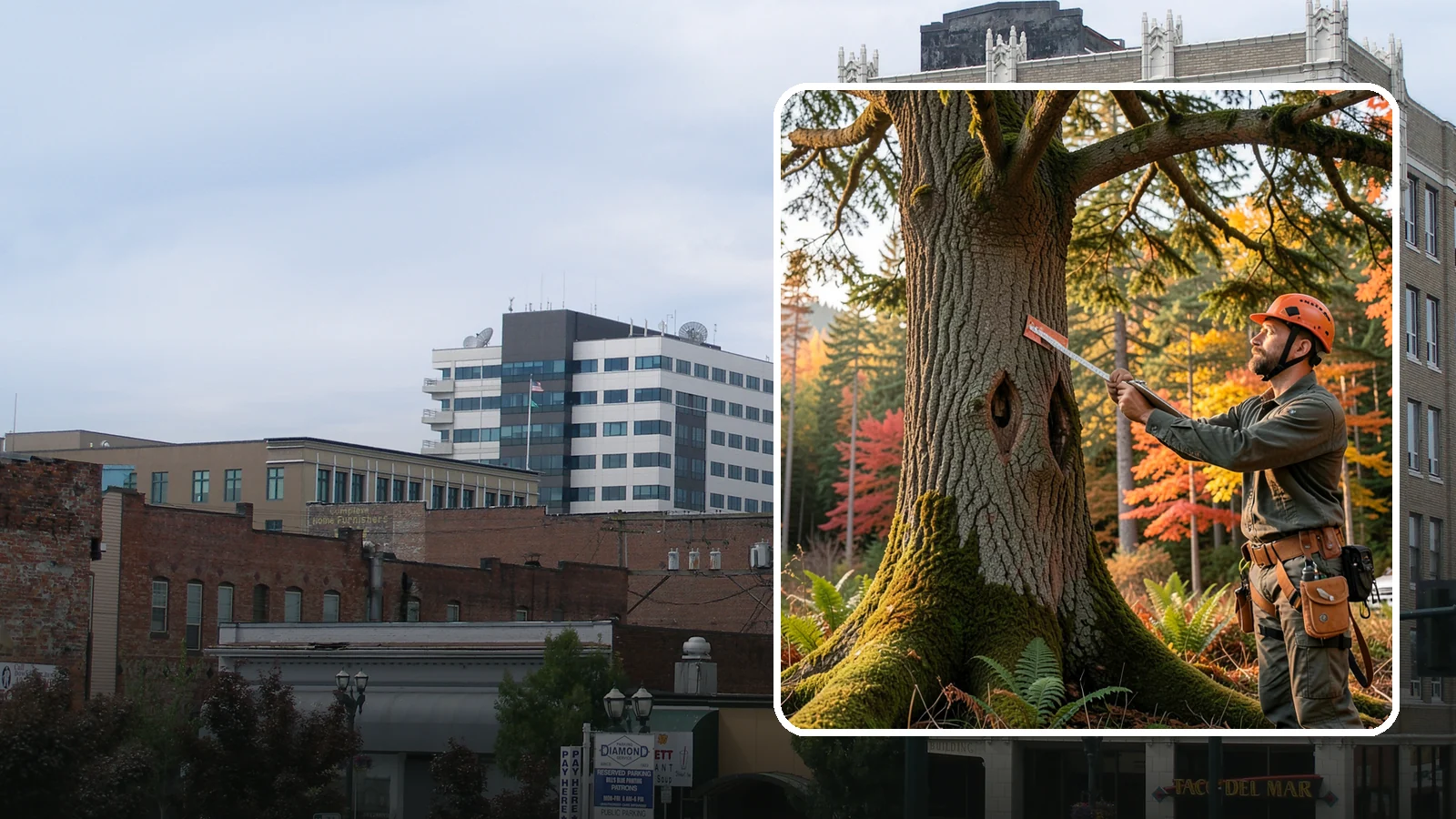 Tree risk assessment in Everett, Snohomish County, WA - A structured assessment of the likelihood and consequences of tree failure.