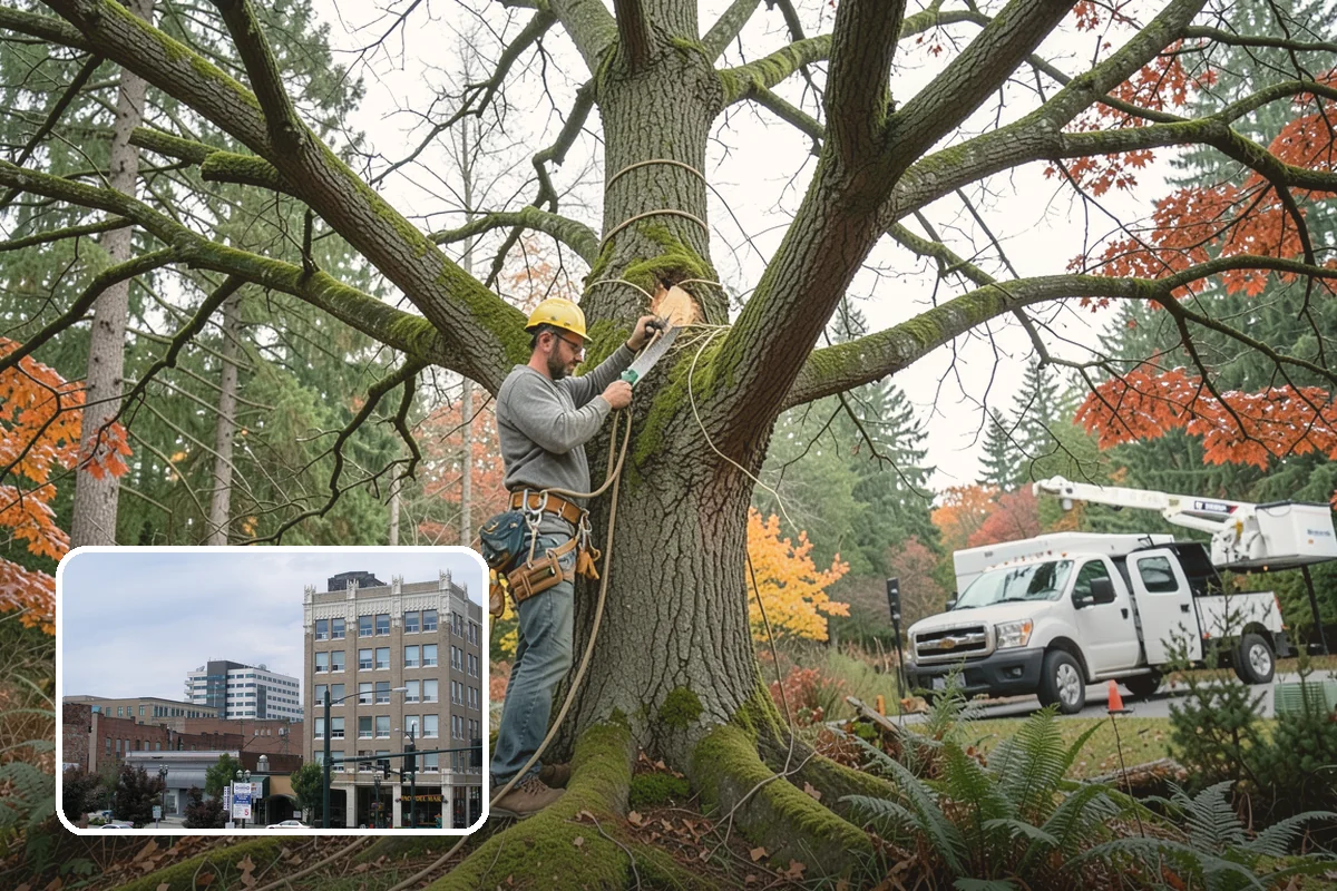 Tree risk assessment in Everett, Snohomish County, WA - Supports long-term tree health and stability