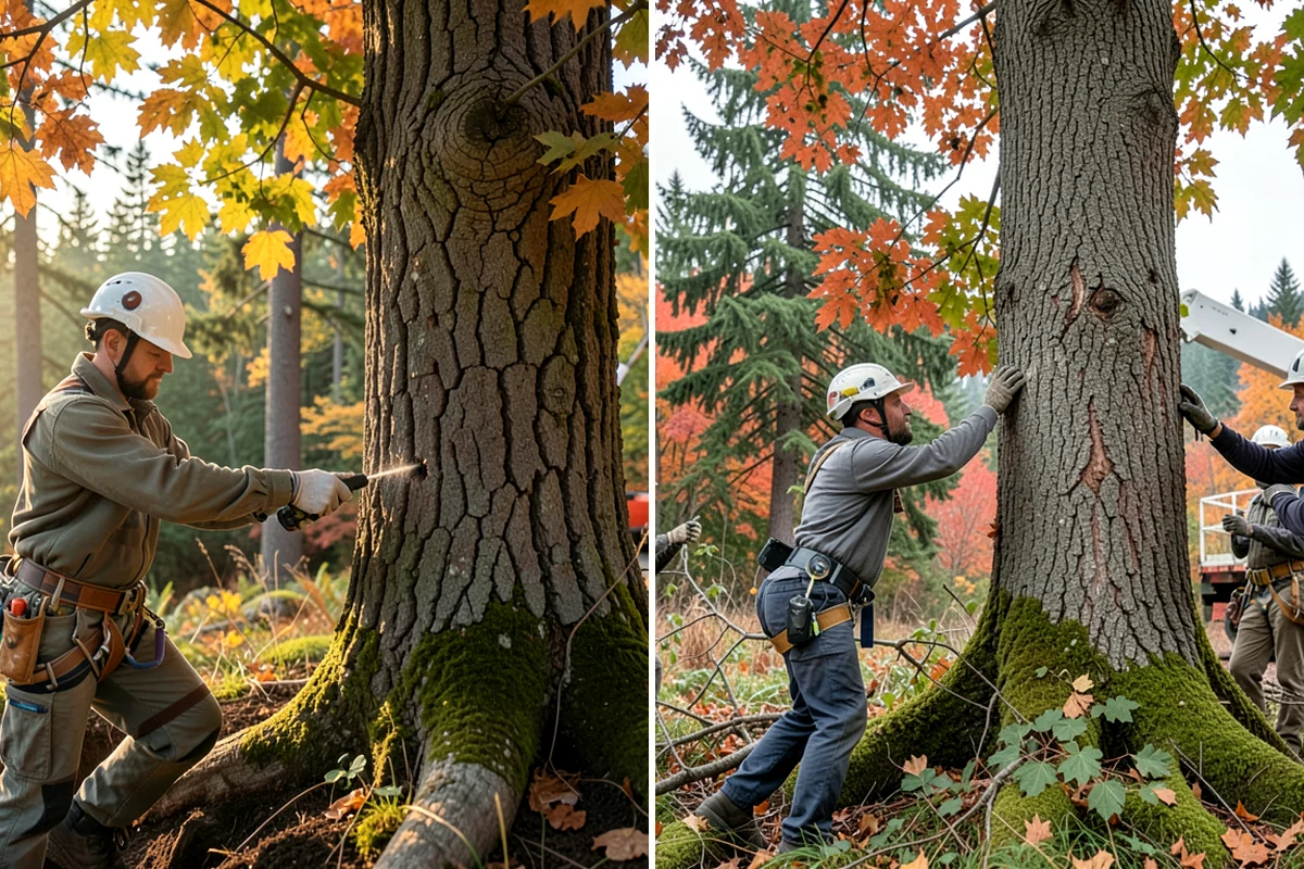 Tree risk assessment in Federal Way, King County, WA - Inspect the tree and its site