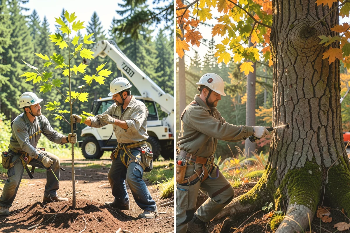 Tree risk assessment in La Conner, Skagit County, WA - Inspect the tree and its site