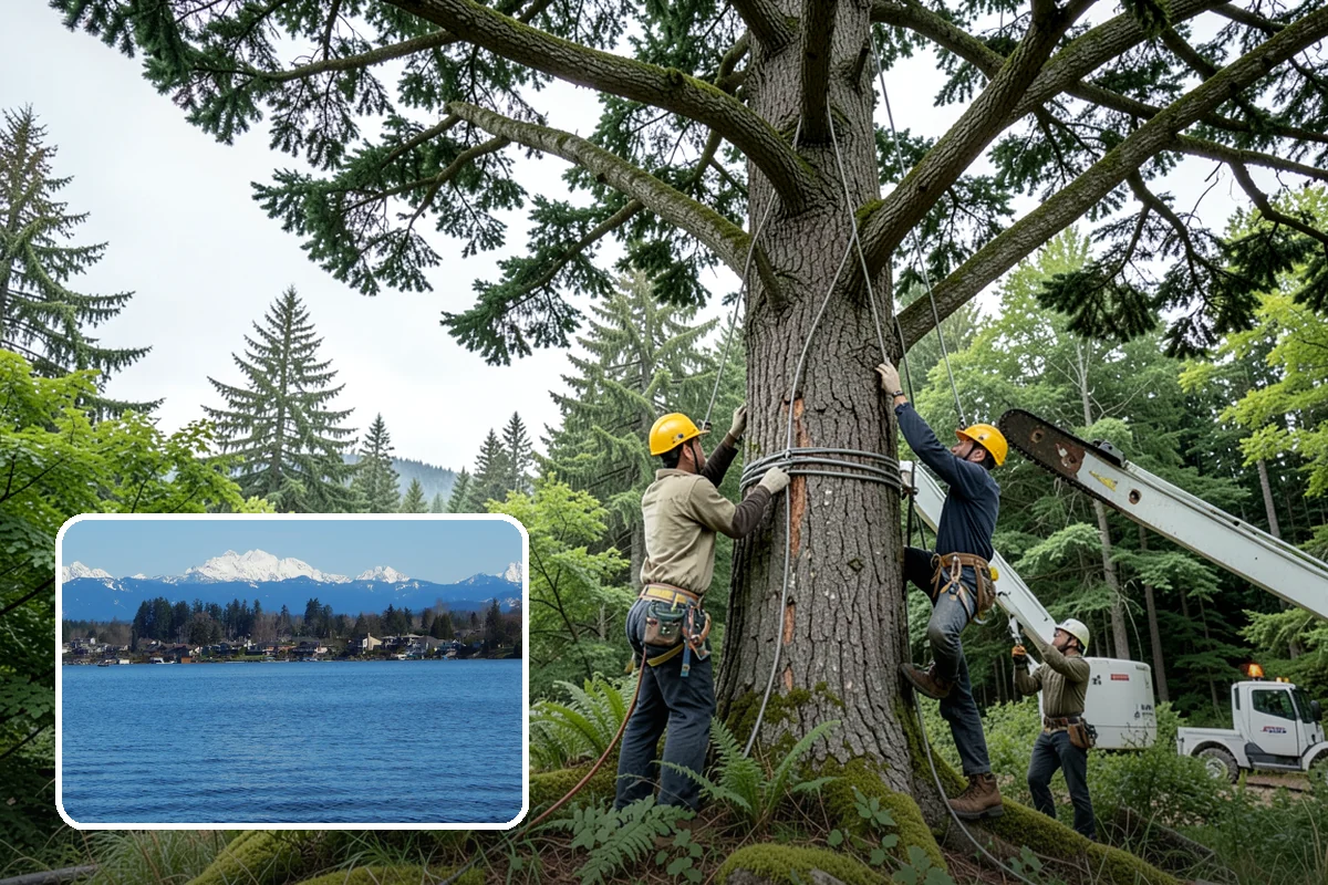 Tree risk assessment in Lake Stevens, Snohomish County, WA - Supports long-term tree health and stability