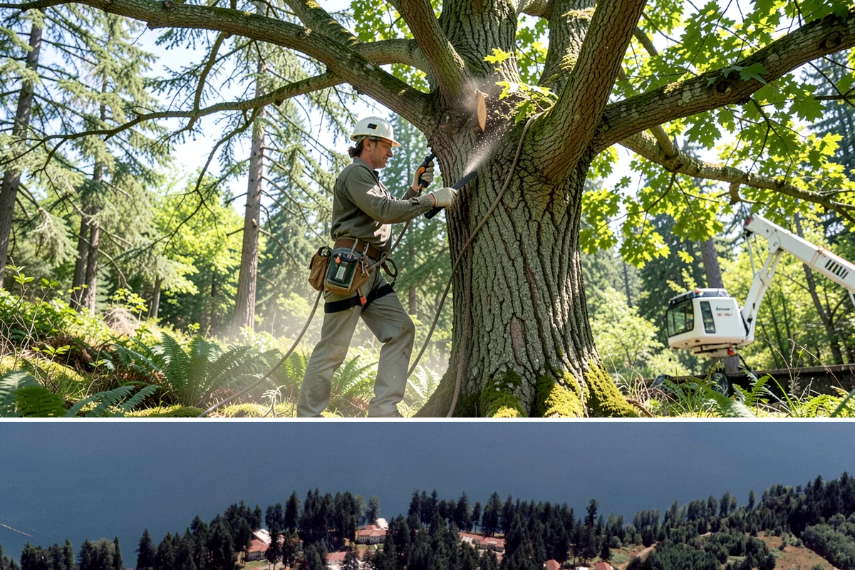 Tree risk assessment in Lakewood, Pierce County, WA - This assessment can be performed year-round in the Puget Sound climate but may require adjusted scheduling for frozen ground that...