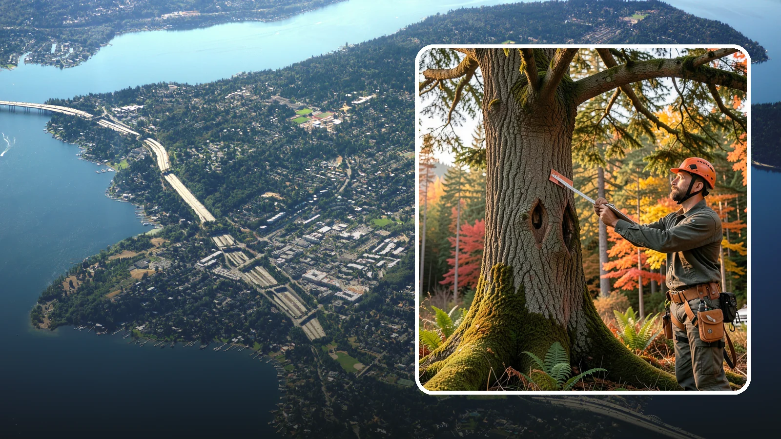 Tree risk assessment in Mercer Island, King County, WA - A structured assessment of the likelihood and consequences of tree failure.